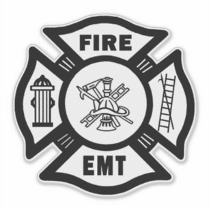 EMT-Räddingar för brandsläckare Klistermärken
