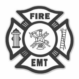 EMT-Räddingar för brandsläckare Klistermärken