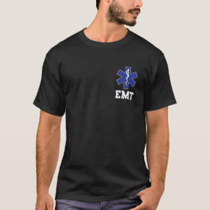 EMT Shirt EMS Sjukvårdare Thin White Line Two Side T
