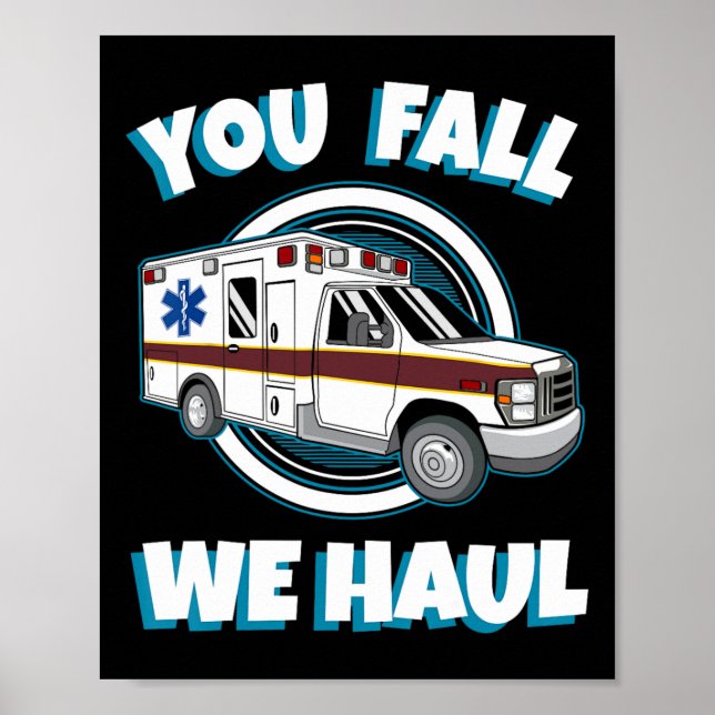 Emt Sjukvårdare Ambulance, du kommer att få första Poster (Framsidan)