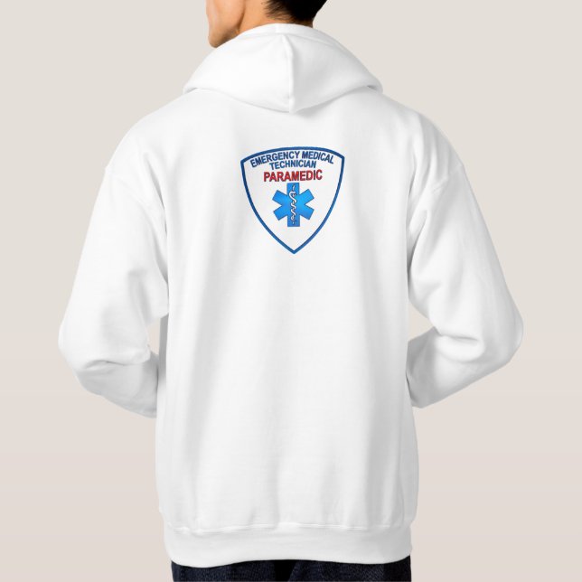 EMT - Sjukvårdare Polo Shirt Hoodie (Baksida)