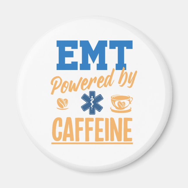 EMT som drivs av koffeinkoffeinkoffein Nurse EMS S Magnet (Framsidan)