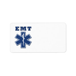 EMT Star of Life Adressetikett