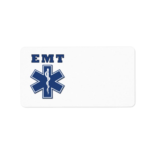 EMT Star of Life Adressetikett (Framsidan)