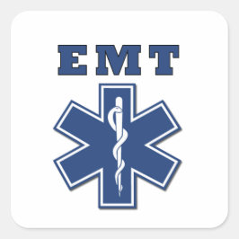 EMT Star of Life Classic Fyrkantigt Klistermärke