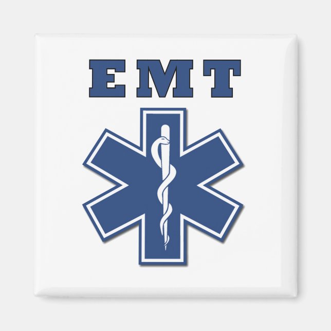 EMT Star of Life Magnet (Framsidan)
