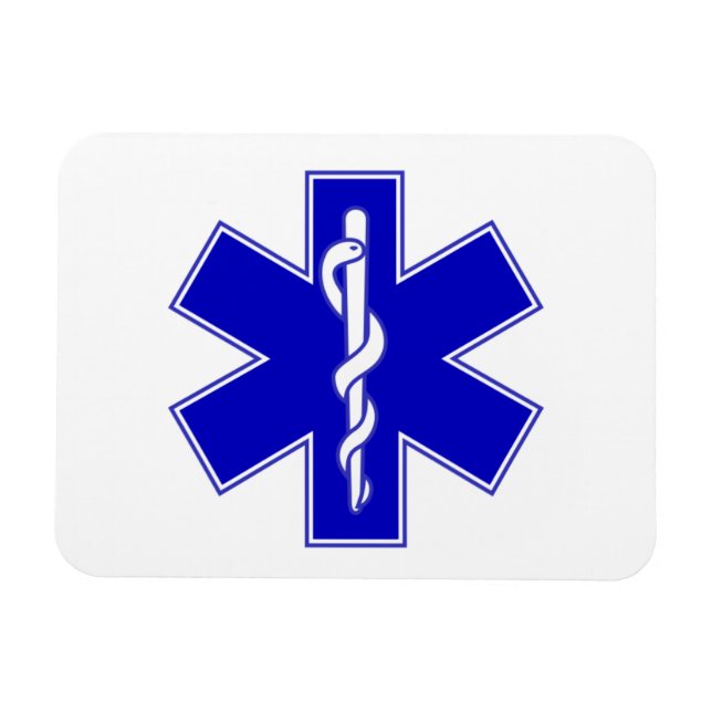 EMT Star of Life Magnet (Horisontell)