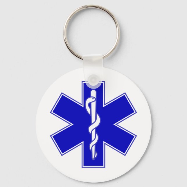 EMT Star of Life Nyckelring (Framsida)