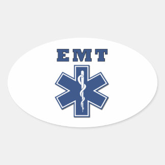 EMT Star of Life Ovalt Klistermärke