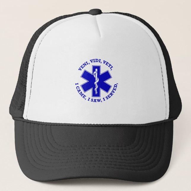 EMT Star of Life Shield Keps (Framsida)