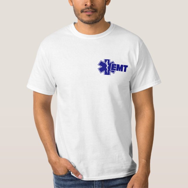 Emt Star of Life Shirt, Firefighter Gift T Shirt (Framsida)