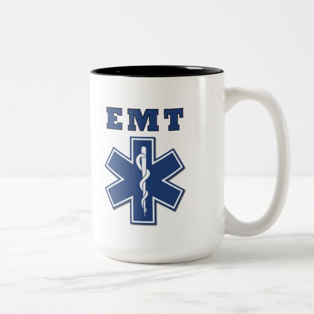 EMT Star of Life Två-Tonad Mugg (Höger)