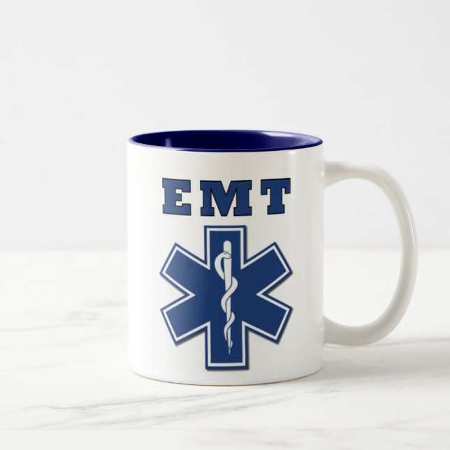 EMT Star of Life Två-Tonad Mugg (Höger)