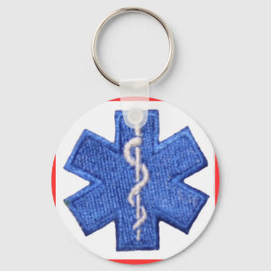 EMT-stjärna av liv Keychain Nyckelring