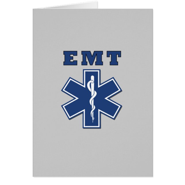 EMT-stjärna av liv OBS Kort (Framsidan)