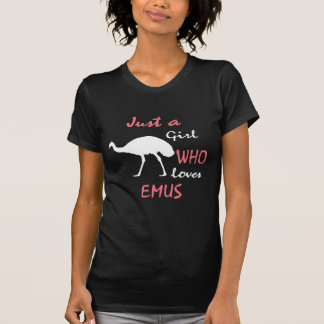 Emu Bird Girl Gift T Shirt