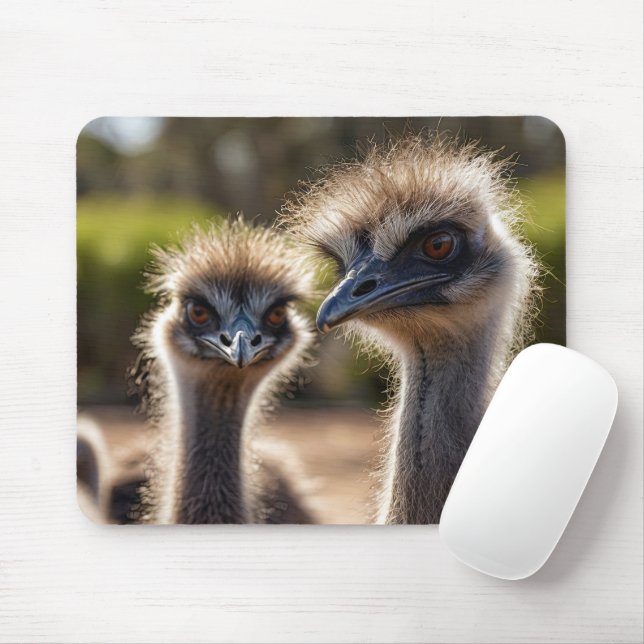 Emu Birds Mouse Pad Musmatta (Med mus)