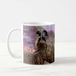 Emu Courtship Kaffemugg