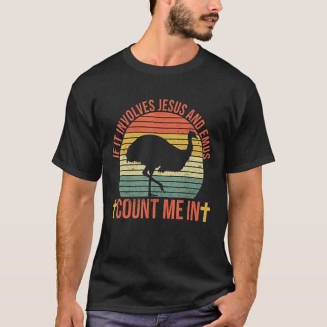 Emu-djurcitat för Australien som föder Fläkt T Shirt (Framsida)