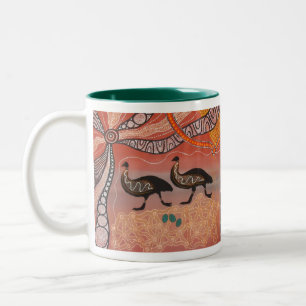 Emu Dreaming med Dreamtime Artikel Mugg