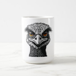 Emu fågel huvud kaffemugg