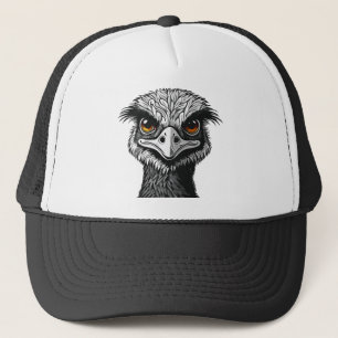 Emu fågel huvud keps