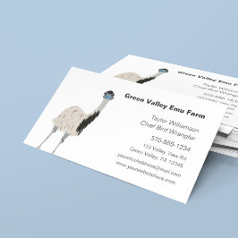Emu Farm, Emus Thmet Visitkort