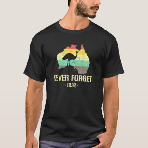 Emu Krig 1932 Australiens historia T Shirt