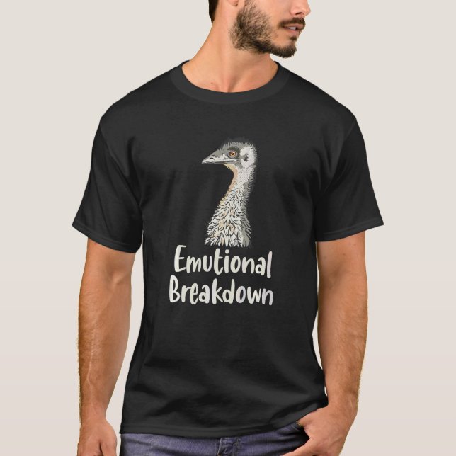 Emu Krig Australia History Pun for a Emu Birder T Shirt (Framsida)