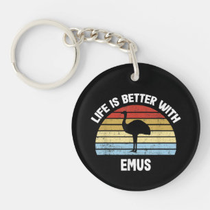 Emu med tysk text Das Leben ist besser
