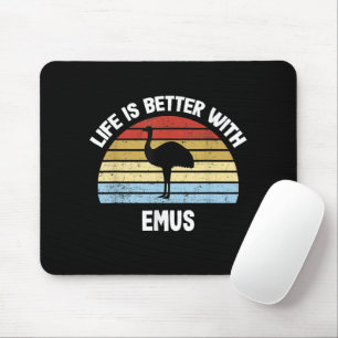 Emu med tysk text Das Leben ist besser Musmatta