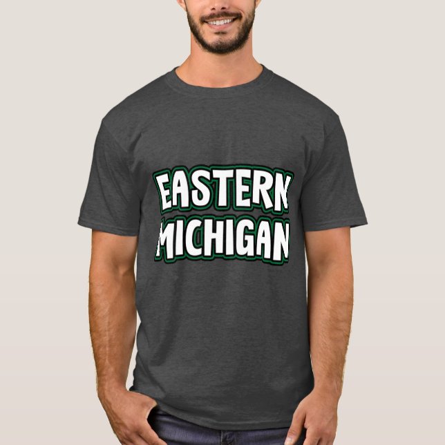 EMU-Östran Michigan Universiteten 3 T Shirt (Framsida)