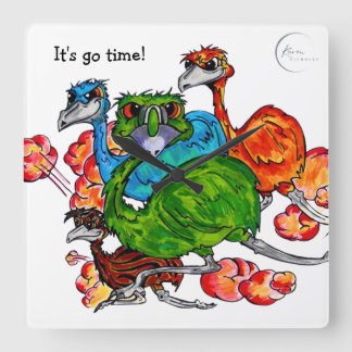 Emu Springa Fyrkantig Klocka