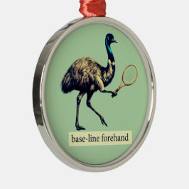 Emu Tennisspelare - Forehand från baslinjen Julgransprydnad Metall