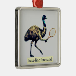 Emu Tennisspelare - Forehand från baslinjen Julgransprydnad Metall