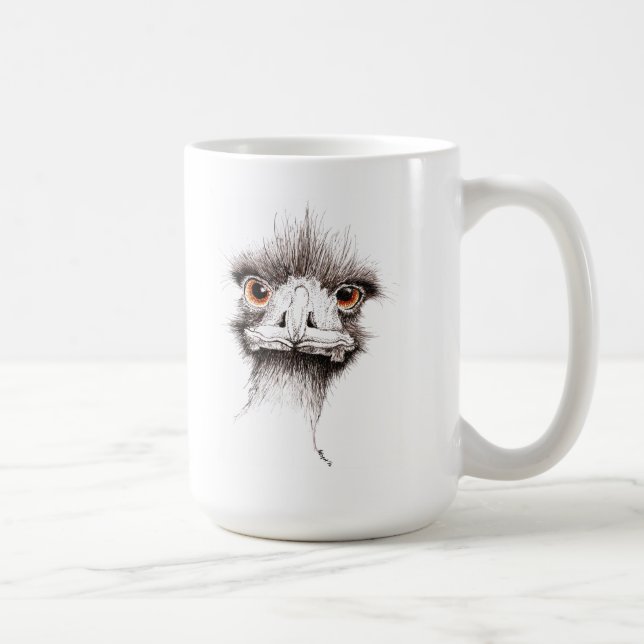 Emu vid Inkspot Kaffemugg (Höger)