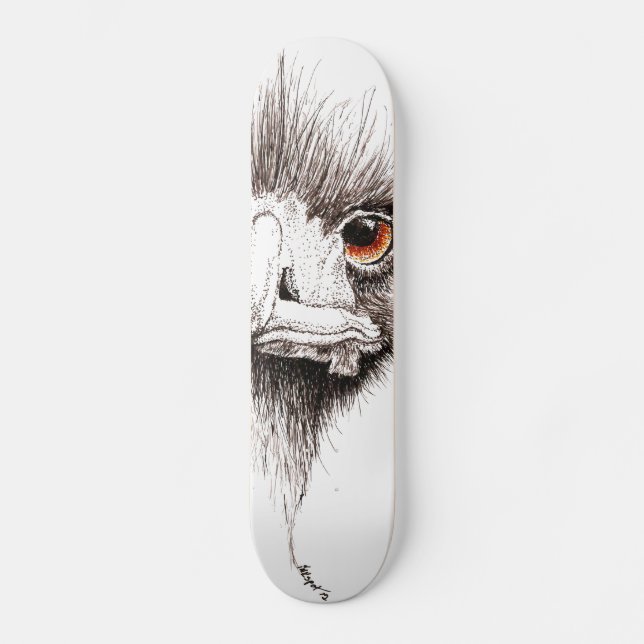 Emu vid Inkspot Skateboard Bräda 20 Cm (Framsida)