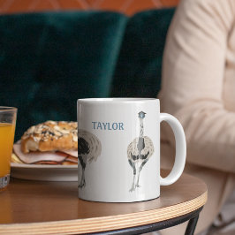 Emus Bird Älskare Personlig Kaffemugg