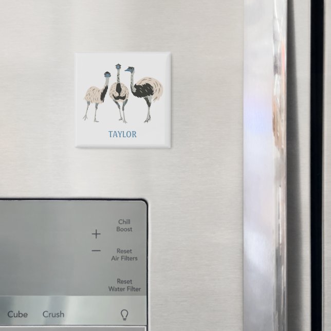 Emus Bird Älskare Personlig Magnet (In Situ (Fridge))