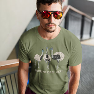 Emus Bird Älskare Personlig T Shirt