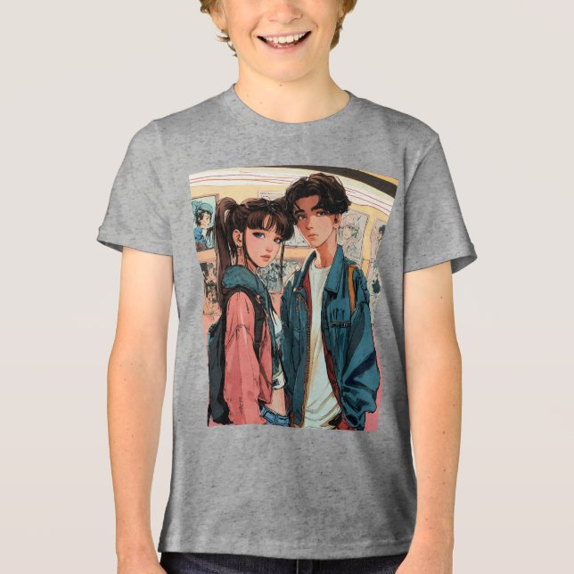 En 18-årig flicka ritar en bild t shirt (Framsida)