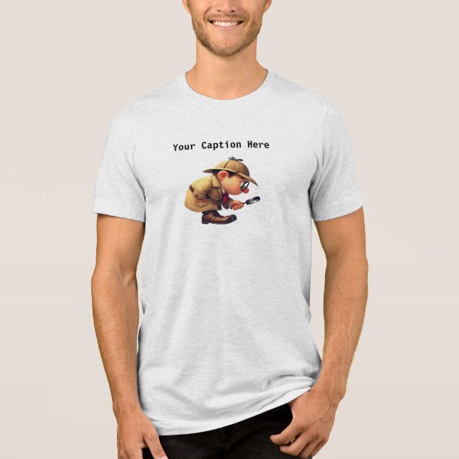 En 3D Amateur-detektiv som söker efter Clues T Shirt (Framsida)