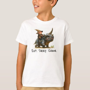 En 3D-renderare av en Fearless Gnome Warrior T-Shi T Shirt