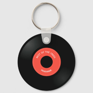 En "45" designnyckelkedja för vinylpost nyckelring