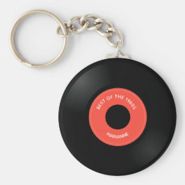 En "45" designnyckelkedja för vinylpost nyckelring