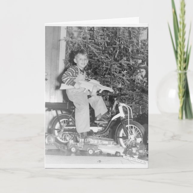 En 50-talChrismas hälsning Helgkort (Framsida)