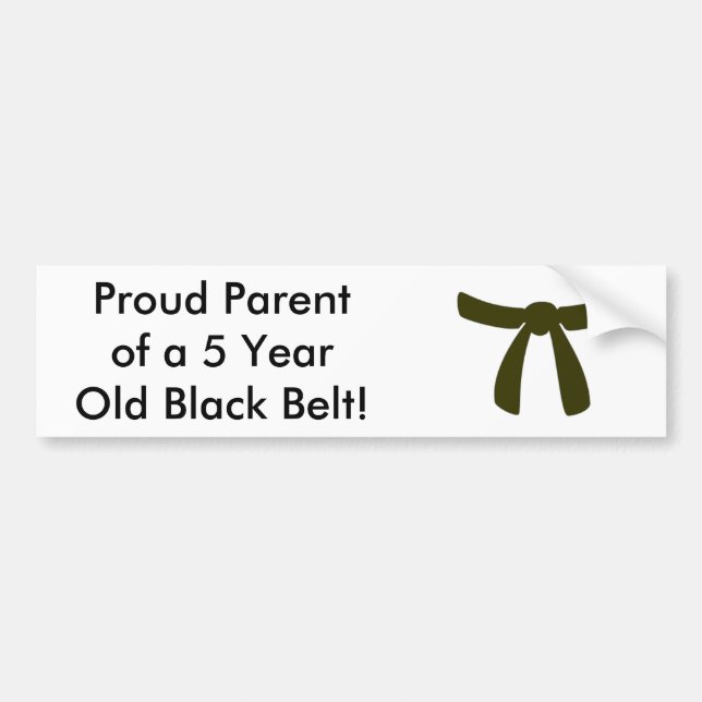 En 5-årig svart förälder... bildekal (Framsidan)