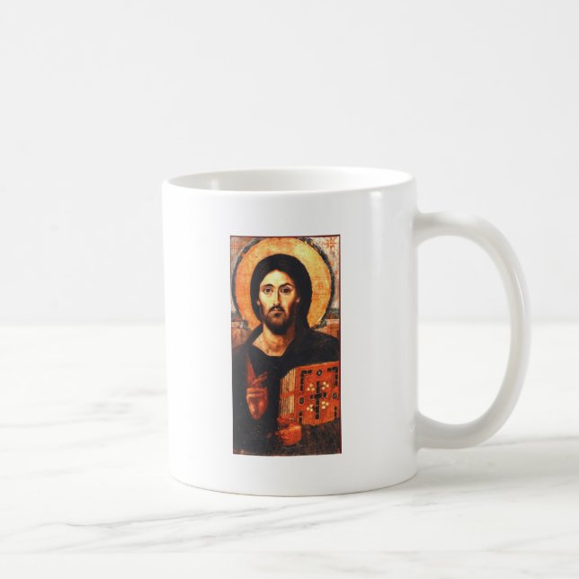 En 6eårhundradesymbol av Jesus Kaffemugg (Höger)