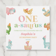 En A-Saurus Dinosaur första Födelsedagsfesten