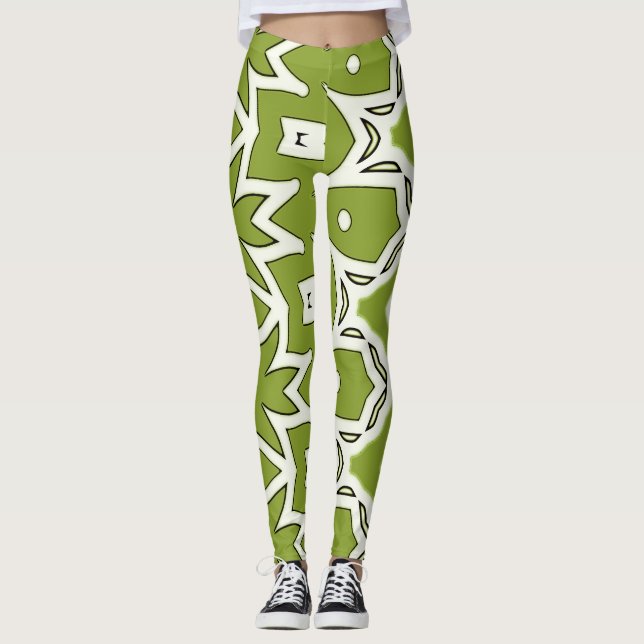 En abstrakt av eleganten "Ratti_Kreativ_Arts" legg Leggings (Framsida)